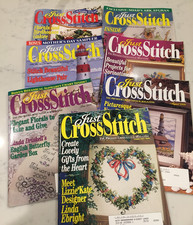 Lot 29 JUST CROSSSTITCH Magazine 7 Issues from 1998-2001 Teresa Wentzler Xmas