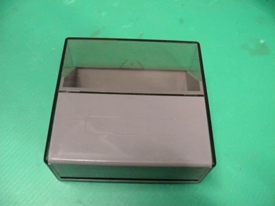 Boîte de rangement pour disquettes grise Vintage - Photo 1/4