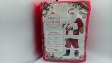 Men's Deluxe Red Santa Suit Christmas Ultra Velvet Adult Santa Claus Costume
