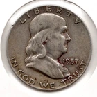 1957-D Franklin Half Dollar (2807)