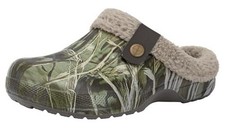 Women and Men Fur Lined Clogs Memory Foam Warm 6-7 Women/5-6 Men Tree Print
