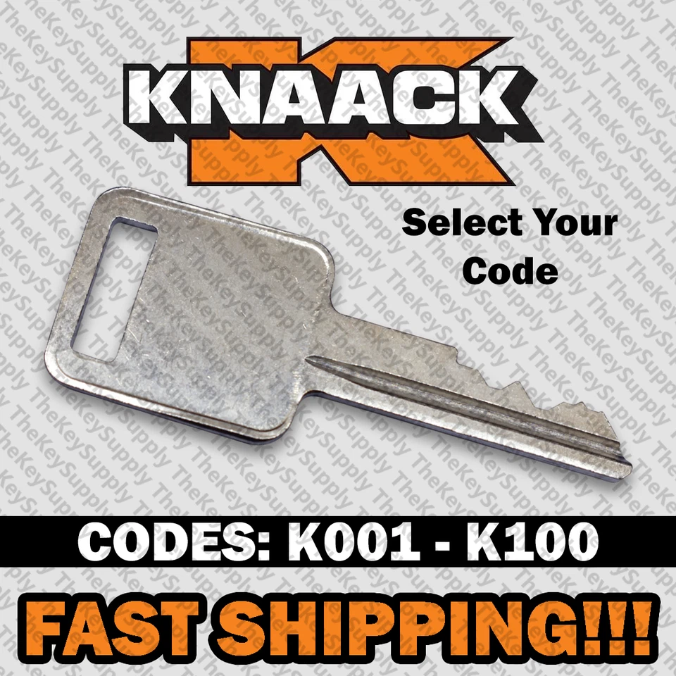 Knaack Toolbox Replacement Key Cut to Your Code K001 - K100