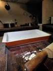 PYREX 933 Lasagna Pan Casserole Rust Burnt Orange Overnware Made in USA Vintage