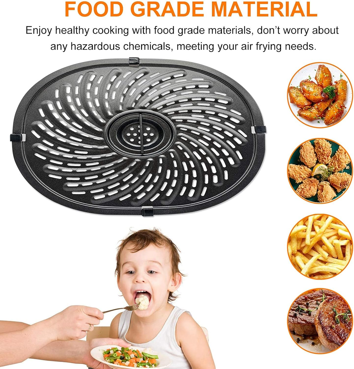 Air Fryer Grill Pan Replacement Parts for 7QT PowerXL Gowise Air