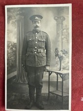 WW1 photo postcard of a Lincolnshire Regiment soldier 