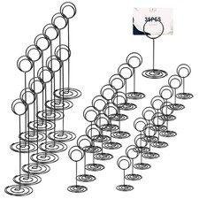 36 Pcs Table Number Holders Black, 3 Size Place Card Holder Black Picture Hol...