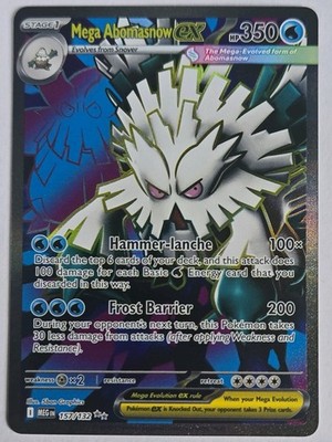 Nintendo Pokémon TCG Mega Abomasnow EX Evolutions Full Art Holo 157/132 ENG