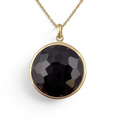 Ippolita Lollipop Onyx 18k Yellow Gold Medium Pendant Tiffany