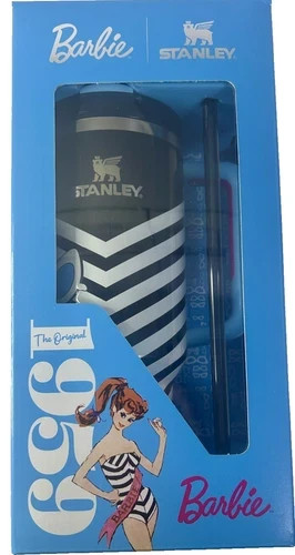 Stanley x Barbie Original 1959 Stripe Tumbler Quencher 40 oz LE MIB