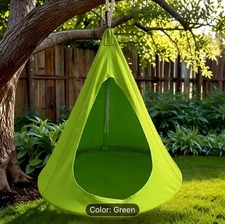 NEW Portable Butterfly Swing Hammock Chair w/ Strap & Carabiner – Green Outdoor