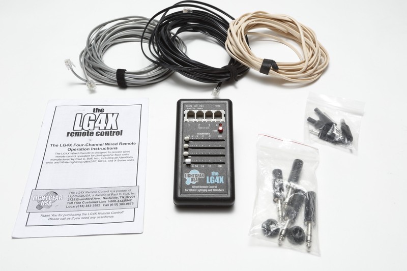 RC4X  / LG4X 4 Ch Wired Remote Control for Alien Bees / White Lightning