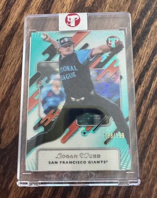 Logan Webb 2025 Topps Pristine Encased Aqua  #275 /199 Giants Serial Numbered