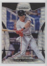 2019 Panini Prizm Tier II Blue Wave Prizm 29/60 Trea Turner #132 0q3