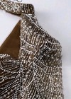 worn once Faeriesty Luxury One Shoulder Beaded Mermaid embelished gown