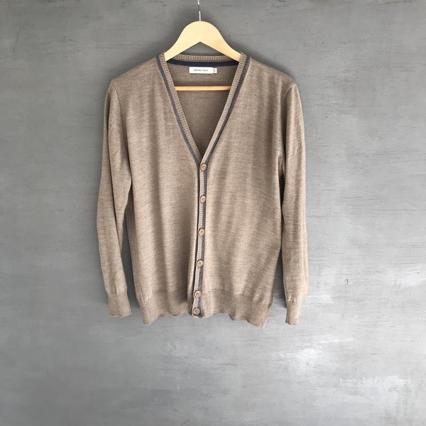 Men Arturo Calle Sweater Beige Wool 40 /L / 48
