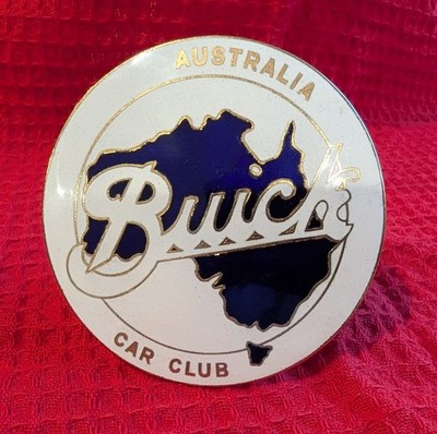 Rare NOS Buick Australia Car Club of America Grill Badge Emblem Porcelain 