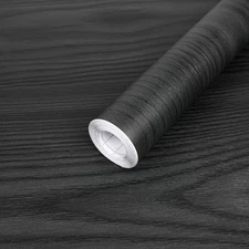 Black Wood Grain Peel and Stick Wallpaper