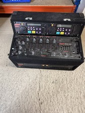 KAM PROFESSIONAL DJ CD DECK KCD960 WITH DJ MIXER KAM GMX5 MKII f cased untested 