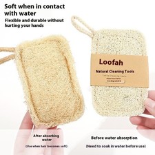 6pcs Natural Luffa Dish Towel Washing Cloth Sponge Loofah Scrub Pad Dish Pot