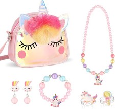 Schmuckset für Mädchen Unicorn Kinder Schmuck 5 Stück