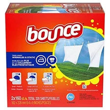 Bounce Fabric Softener Dryer Sheet Outdoor Fresh, 160 Sheets (Pack of 2)