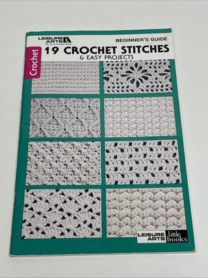Leisure Arts 19 Crochet Stitches Beginner's Guide Crochet Pattern
