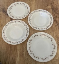 JAJ Pyrex - Silver Birch 2 Plates & 2 Bowls Vintage Retro