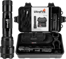 ULTRAFIRE WF-502B LED Tactical Flashlight, 5 Modes 1000 High Lumens Flashlight T