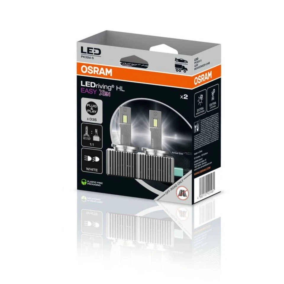 Coppia lampade lampadine D3S LED Osram HL EASY XEN 12V e 24V - Immagine 3 di 4