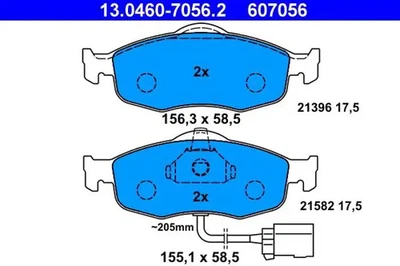 Plaquettes de frein 13.0460-7056.2 ATE pour FORD COUGAR MONDEO I MONDEO II - Photo 1/4