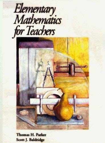 Elementary Mathematics for - Paperback, by Thomas H. Parker; - Acceptable