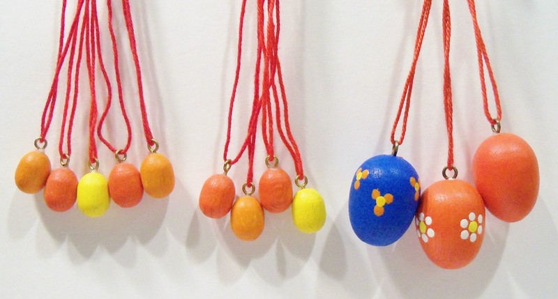 Erzgebirge Germany Eggs Wood Wooden Miniature Easter Tree Ulbricht Ornaments