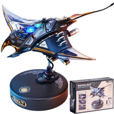 3D Metal Model Puzzle Mechanical Manta Ray STEM Building Kit ROKR MI-06 Adults