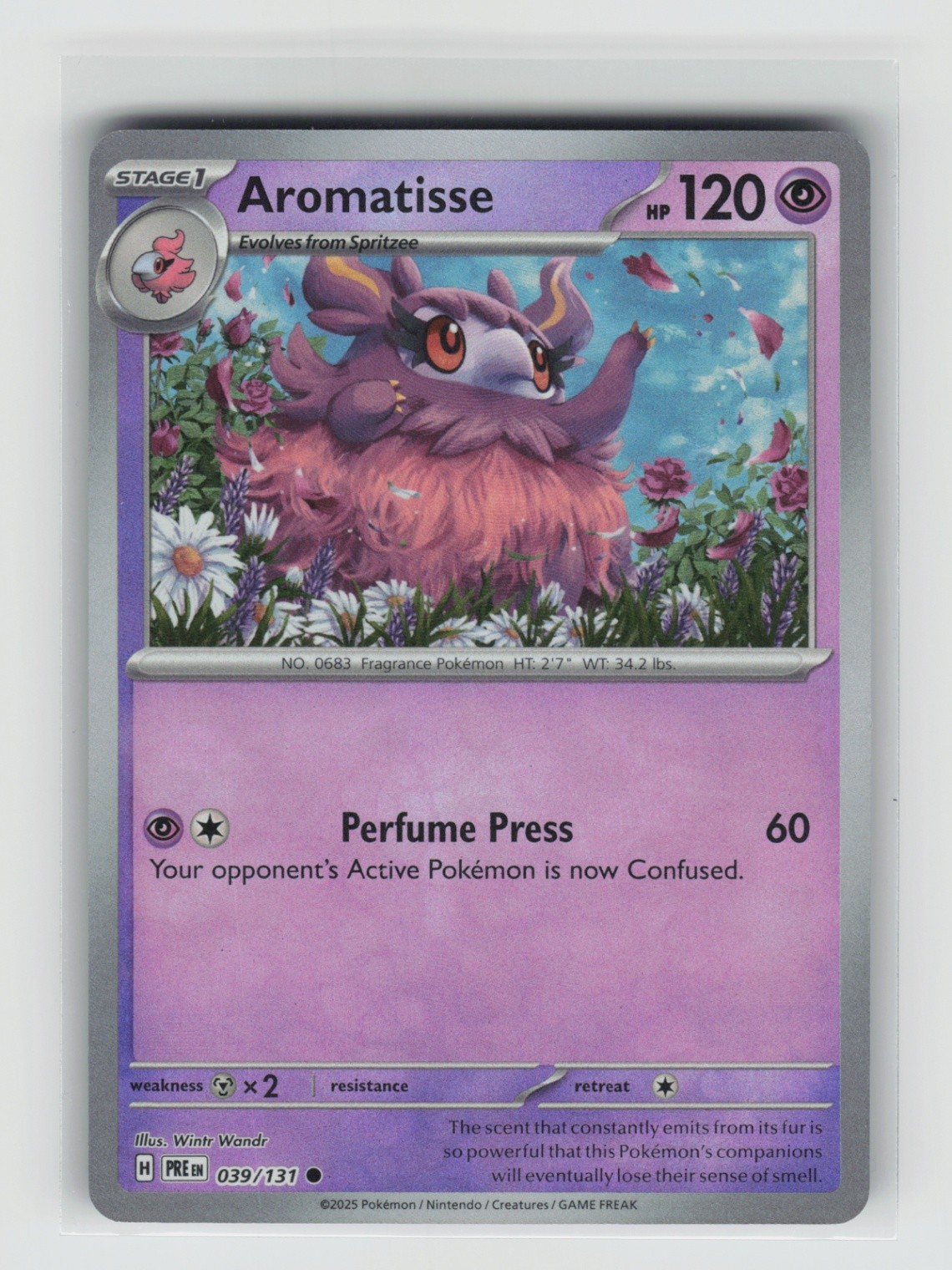 Aromatisse (Master Ball Pattern) Common SV: Prismatic Evolutions 039/131 NM