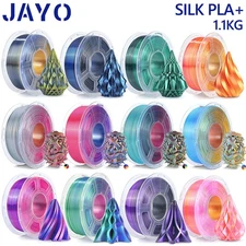 JAYO PLA+ SILK 3D Printer Filament 1.75mm 1.1KG Dual-Color Triple/Quad-Colour