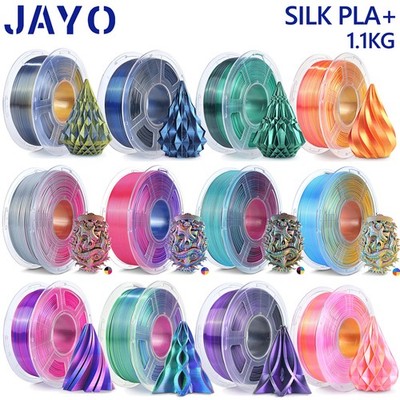 JAYO SILK PLA+ 3D Drucker Filament 1,75mm 1,1KG SILK Zweifarbig/Vierfarbig DE