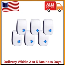 Intelligent Ultrasonic Pest Control Plug-In - 6 Pack with Nightlight Feature