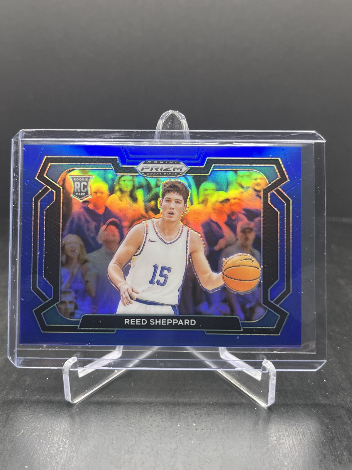 2024 Panini Prizm Draft Reed Sheppard RC Image Variation IV Blue 015/199 #21