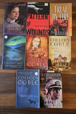 Lot Of 8 Christian Romantic Suspense & Mystery Novels Trade Paperbacks GD To VGC