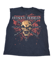 Vintage Disturbed Band T Shirt XL Mens Indestructible Tour Heavy Metal Thrashed