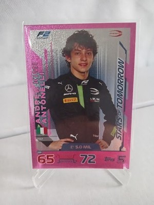 Andrea Kimi Antonelli 2024 Topps Turbo Attax Stars of Tomorrow Pink Parallel
