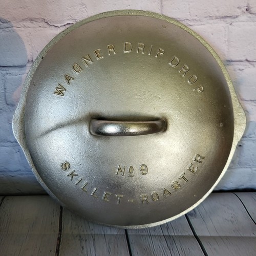 Wagner Ware Sidney No.9 Deep Chicken Frier Skillet & Lid 1089 & 1082 - Picture 2 of 22