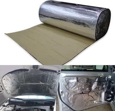 21.53 SqFT 10mm Car Heat Shield Sound Insulation Mat Noise Dampening Waterproof