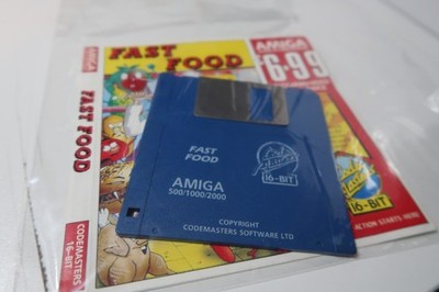 Fast Food Codemasters ~ Amiga Spiel getestet & funktionsfähig nur Diskette & Handbuch