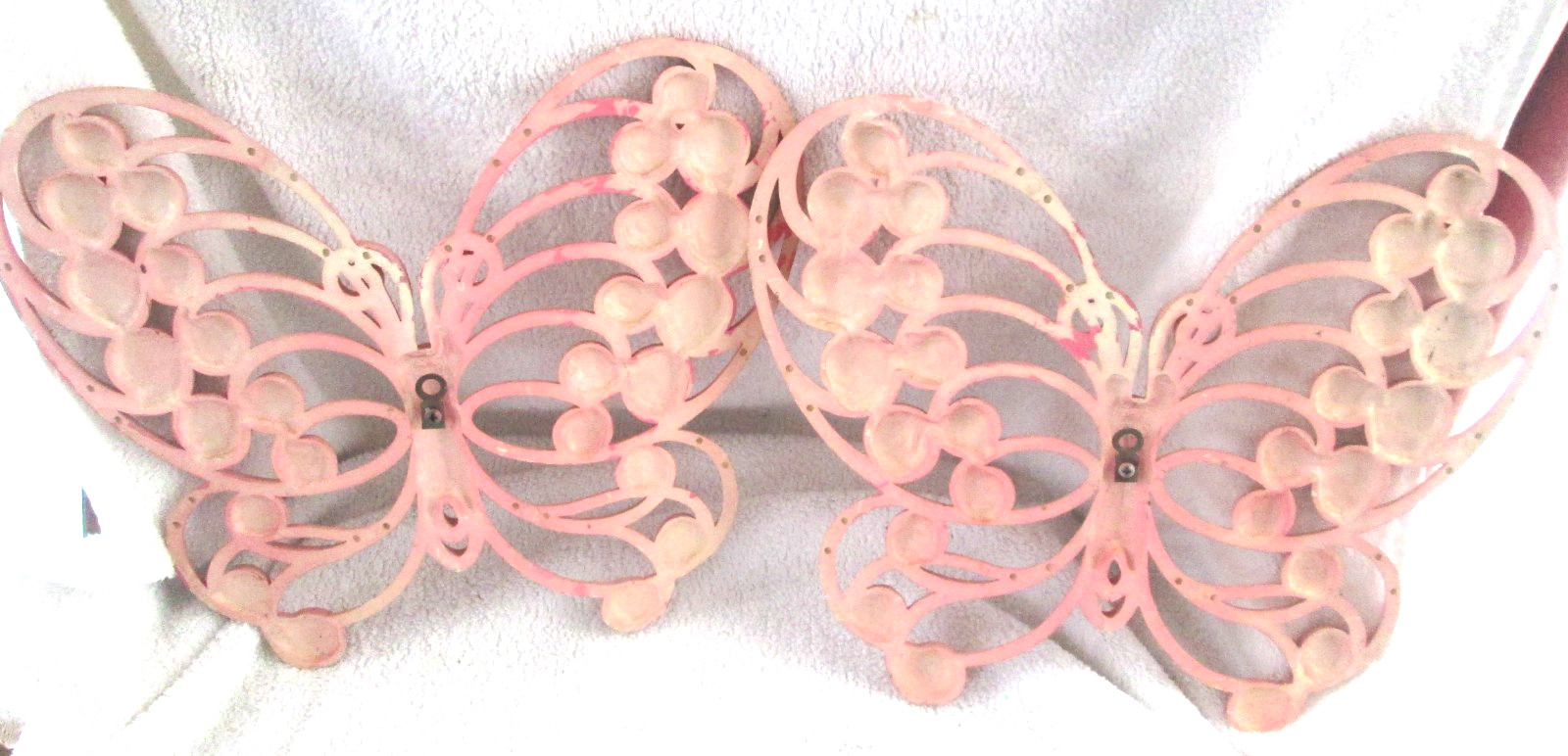 3 Sets of 1975 BURWOOD Wall Hangings: Butterflies/Candle Holders/Floral Plaques