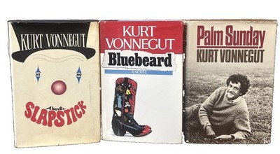 1st Ed HCDJ Lot Of Three Kurt Vonnegut Palm Sunday, Blue Beard, Slapstick VG+