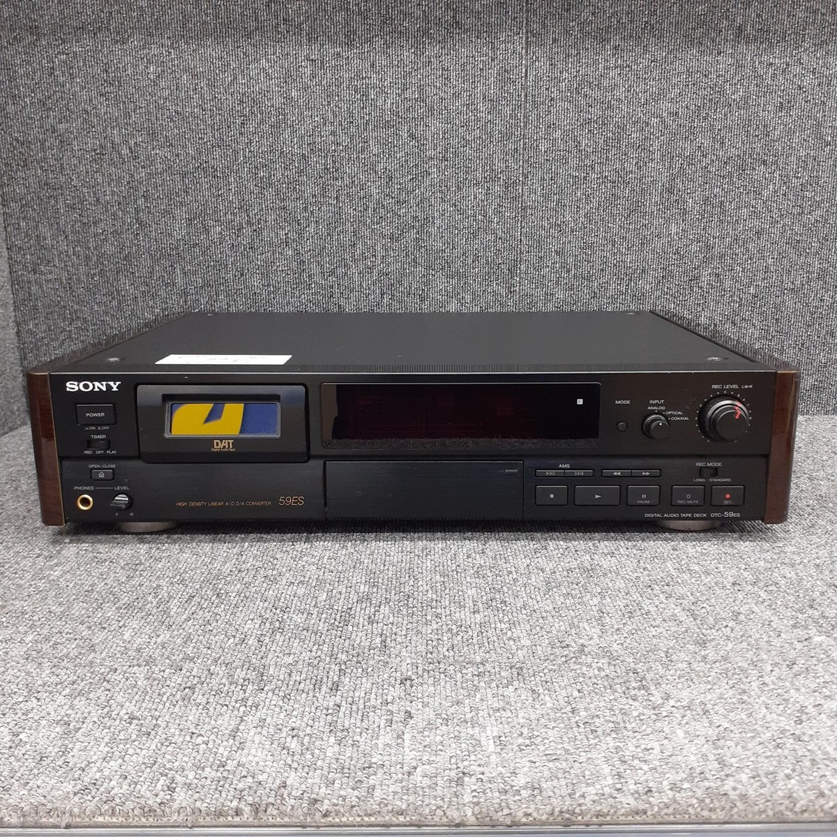 SONY ソニー DEGITAL AUDIO TAPE DECK DAT デッキ DTC-59ES SONY DTC-59ES DAT Deck Digital Audio Tape Player Recorder Black