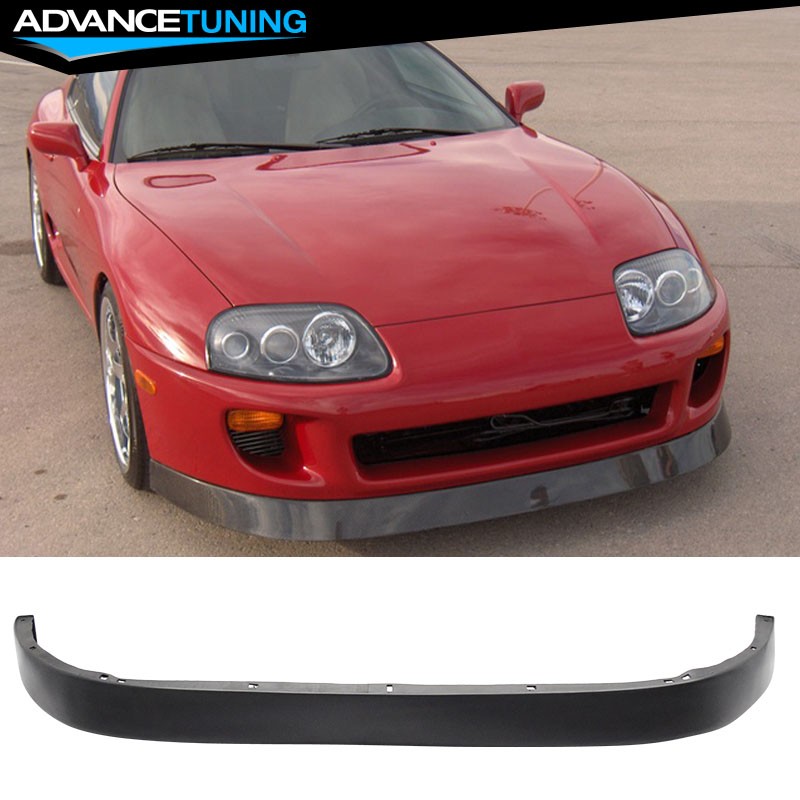 For 93-98 Toyota Supra Hatchback Paisley Style Front Bumper Lip Spoiler Black PU