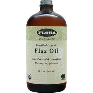 Flora Certified Organic Flax Oil - Cold Pressed - Unrefined 32 floz 8890₽