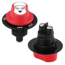 1x Waterproof RV Battery Disconnect Switch 100A DC Power Cut-Off Isolator US